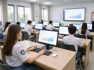 Pelatihan Microsoft Word super intensif menyambut tahun pelajaran baru di SMK Kusuma Bangsa Bogor